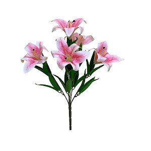 BUQUE DE LIRIO ROSA CLARO 3D BK-0122RC