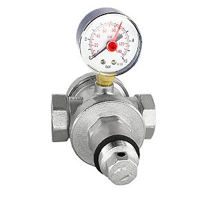 Válvula Redutora De Pressão 1''x1" BSP Com Manômetro FxF Druck