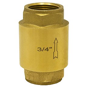 Valvula De Retenção Vertical Universal De 3/4"x3/4" FxF Latão Druck