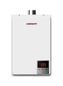 Aquecedor De Água A Gás Lorenzetti 37 Litros LZ 3700DE Branco Bivolt Digital GLP