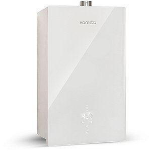 Aquecedor De Água A Gás Komeco 26 Litros KO 26WH Decor GN Branco Com Wifi