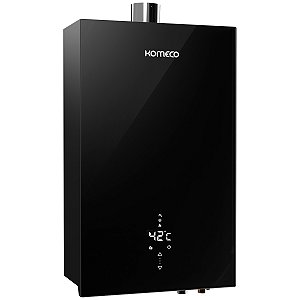 Aquecedor De Água A Gás Komeco 21 Litros KO 21BK Decor GN Preto Com Wifi