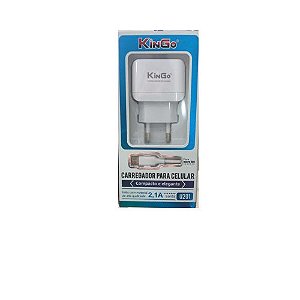 Carregador Celular Kingo V8 2,1A