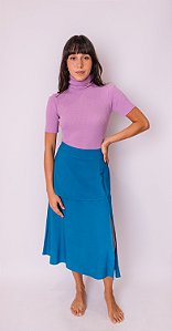Blusa Tricô Gola Alta