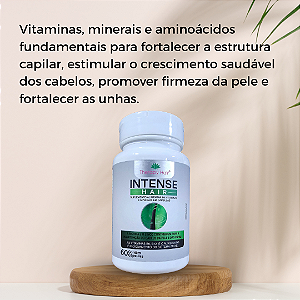 INTENSE HAIR - 14 Vitaminas/Minerais - Cabelo, Pele e Unhas