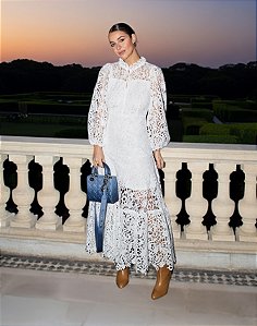 Vestido Midi Renda Maya