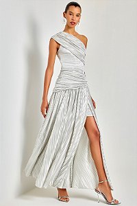 Vestido Lure Prata