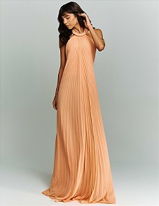 Vestido De Festa Longo Plissado Nigéria