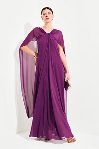 Vestido Longo Capa Seraphina