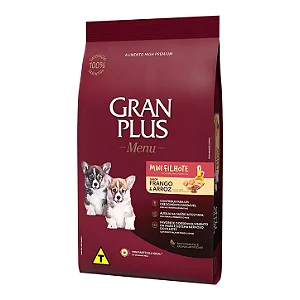 Ração GranPlus Menu Raças Pequenas Frango e Arroz para Cães Filhotes