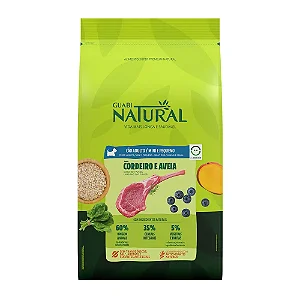 Ração Guabi Natural Cães Adultos Raças Mini e Pequeno Cordeiro e Aveia 10,1 kg