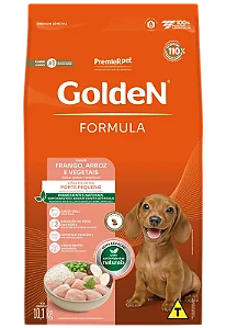 Golden Formula Cães Filhotes Raças Pequenas Sabor Frango e Arroz
