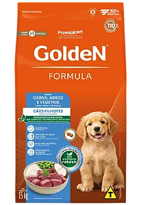 Golden Formula Cães Filhotes Sabor Carne e Arroz