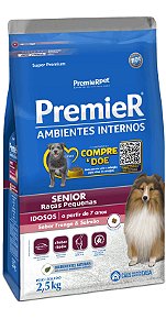 Premier Cães Senior Sabor Frango e Salmão 7+