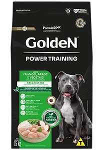 Golden Formula Power Training Cães Adultos Sabor Frango & Arroz 15KG