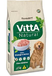 Vitta Natural Frango & Cereais Integrais – Adulto 15KG