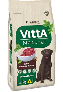 Vitta Natural Seleção de Carnes & Arroz – Adultos 15KG
