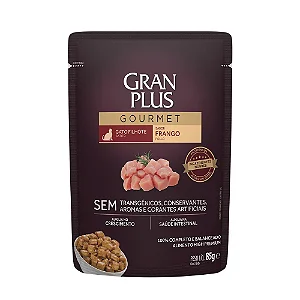 Ração Úmida GranPlus Gourmet Gatos Filhotes Frango 85g