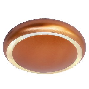 Plafon Aliança Luz Indireta Cobre Fosco 6046