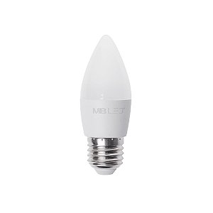 Lâmpada Led Vela Leitosa E27 4W 3000K