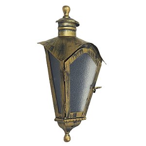 Arandela De Ferro Colonial Sinhá Meia Taça 1511/A Cor Ouro Velho
