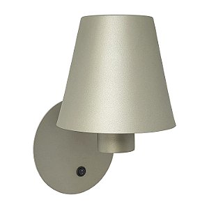 Arandela Com Interruptor Carlotta 4078 Cor Champagne