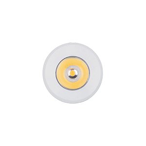 Mini Spot Led De Embutir 1w Redondo Branco