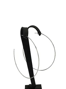 Brinco Argola Fio Redondo 9cm em Aço Inoxidável