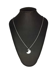 Colar Corrente Lua Lisa Tamanho G em Aço Inoxidável