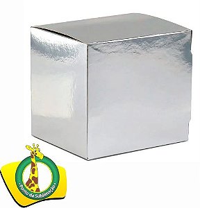Caixinha Papelão Metalizada Sublimática - Pct com 10 und