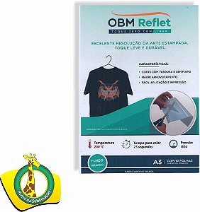 Papel OBM Reflet Toque Zero com Liner Pacote 5 Folhas A3