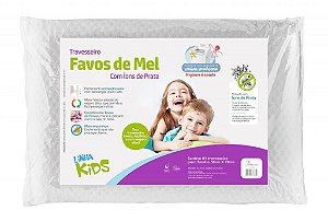 Travesseiro Favos de Mel Kids 10cm Suporte Zero - Fibrasca