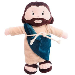 Brinquedo Boneco Infantil Pelucia Jesus Cristo Religioso 32cm Zip