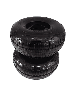 Kit 2 Rodinhas Rodas Traseiras do Triciclo Velocita Calesita Original