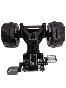 Kit 2 Rodas + Eixo Completo com pedal Carrinho De Passeio Dipi Calesita