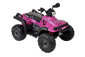 Quadriciclo Elétrico Polaris Sportsman 700 Twin 12v Rosa Menina - Peg Perego