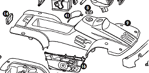 Chassi Carenagem Polaris Twin 12v Peg-Perego Peça 9 Do Manual