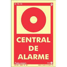 PLACA ALARME 18X12 PVC MATERIAL CORTANTE 4 FUROS 1MM DIGIPLACAS