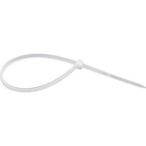 ABRACADEIRA DE NYLON 4,8MM X 400MM BRANCA 100 PCS