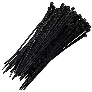 ABRACADEIRA DE NYLON 3,6MM X 150MM PRETO 100 PCS