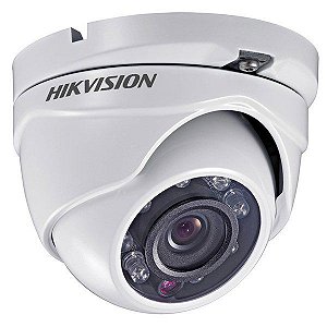 CAMERA HIKVISION DS-2CE56C0T-IRMF(2.8MM) DOME HD-TVI- IR ATE 20M - 1.0MEGA (720P) - LENTE 2.8MM