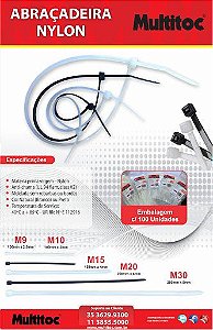 ABRAÇADEIRA NYLON M 30 MULTITOC /BR