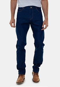 Calça Jeans Masculina Slim Lavagem Azul Escura Premium Manchester