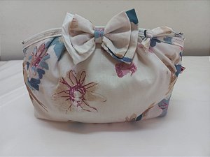 Necesserie Laço Gordinha Floral Colorido