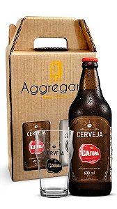 Kit Presente Cerveja Cajubá Garrafa + Copo