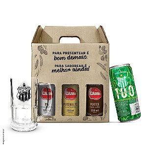 Kit Presente Cerveja Cajubá 3 Tipos Latas + Caneca UEC