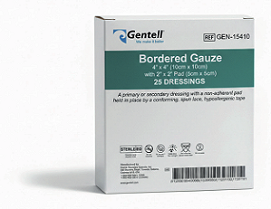 Curativo GAZE Bordada Gentell 20x20 cm