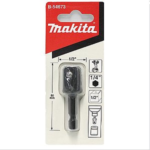 MAKITA ADAPTADOR DE SOQ.SEXT 1/4-QUAD 1/2 B-54673