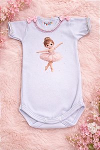 Body Bailarina Rosa para Bebê