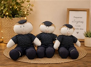 Trio de Bonecos Masculinos para Bebês